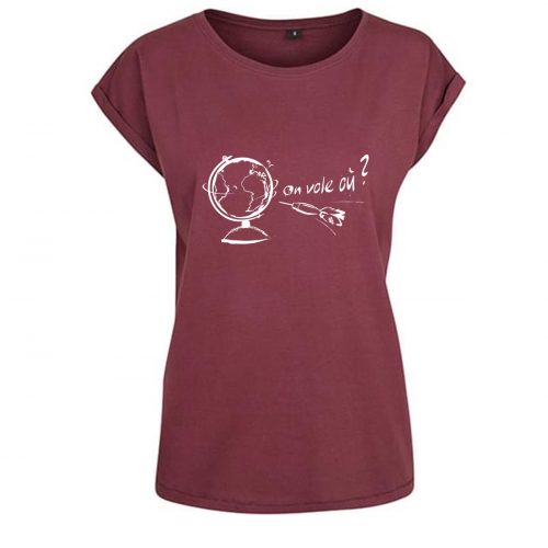 t-shirt femme logo parapente voyage