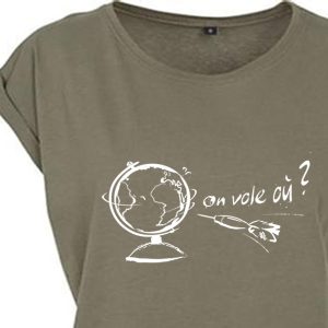 t-shirt femme logo parapente voyage